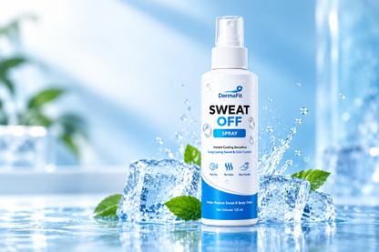 DermaFit Sweat Off Spray – 20% Aluminium Chloride Hexahydrate Anti-Sweat & Odor Control Spray (120ml)